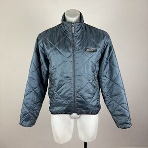 Descente Mens Quilted Bomber Jacket Size Small